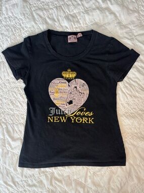 Juicy Couture Black Baby Tee